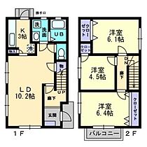 ミュージア祝谷 A ｜ 愛媛県松山市祝谷5丁目（賃貸一戸建3LDK・1階・74.92㎡） その2