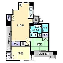 ドリームスクェアーかやまち 501 ｜ 愛媛県松山市萱町1丁目（賃貸マンション2LDK・5階・73.14㎡） その2