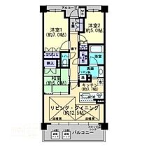 ウェリス南持田緑彩苑 302 ｜ 愛媛県松山市南持田町（賃貸マンション3LDK・3階・75.09㎡） その2