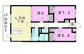 ブライム　トライアングル 103 ｜ 愛媛県松山市居相2丁目（賃貸マンション3LDK・1階・78.59㎡） その2