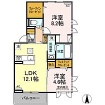 プレジデント持田　B棟 101 ｜ 愛媛県松山市持田町3丁目（賃貸アパート2LDK・1階・58.37㎡） その2