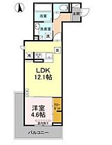 フェリシア朝生田 106 ｜ 愛媛県松山市朝生田町5丁目（賃貸アパート1LDK・1階・43.75㎡） その2