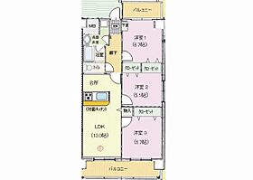 ボンヌジュルネ 202 ｜ 愛媛県松山市古川北2丁目（賃貸マンション3LDK・2階・71.50㎡） その2