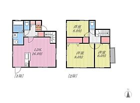 松前町筒井戸建 A ｜ 愛媛県伊予郡松前町筒井（賃貸一戸建3LDK・1階・84.46㎡） その2