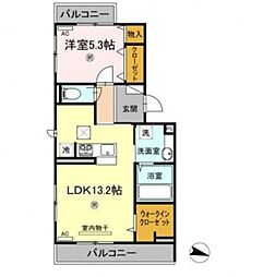 間取図画像 1LDK