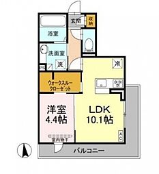 間取図画像 1LDK