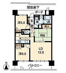 アルファステイツ宮西 3LDKの間取図画像