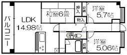 グランディア宮田 3LDKの間取図画像