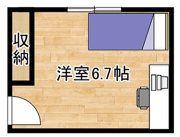 HOUSE S 203｜和歌山県御坊市薗(賃貸アパート1R・2階・11.27㎡)の写真 その3
