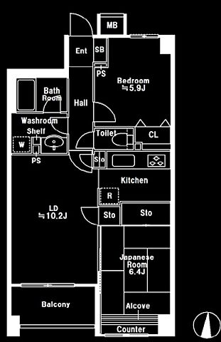 間取り マークス亀戸 3階/312