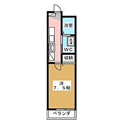 ルミエールマツダ 1Kの間取図画像
