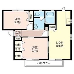 間取図画像 2LDK