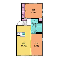 間取図画像 2LDK