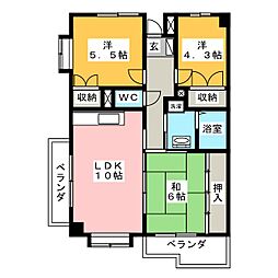 湘南カームライズ 3LDKの間取図画像