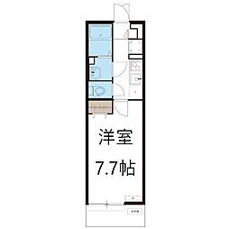 リブリ・サン湘南 1Kの間取図画像