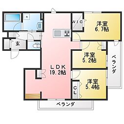 SI湘南 3LDKの間取図画像