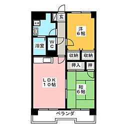 ストンフィールド湘南1 2LDKの間取図画像