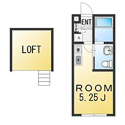 グリーンヒルズ横浜 ワンルームの間取図画像