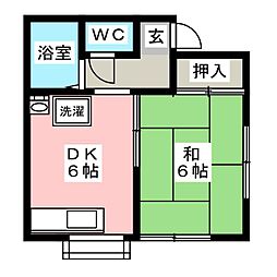 セイユウハイツ 1DKの間取図画像