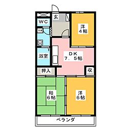 ディアコート・SK 3DKの間取図画像