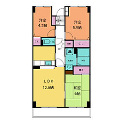 間取図画像 3LDK