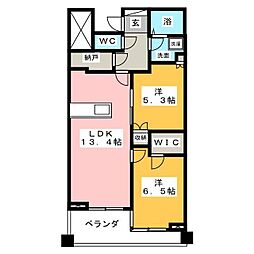 フィールド川和 2LDKの間取図画像