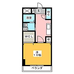 キャッスル葛ヶ谷 1Kの間取図画像