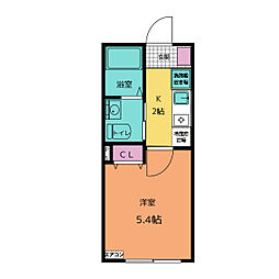 Ｂｏｎａｎｚａ追浜 1階1Kの間取り