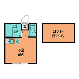 ユナイト六浦ダージリンの杜 ワンルームの間取図画像