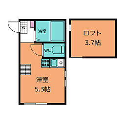 ユナイト能見台マクベス ワンルームの間取図画像