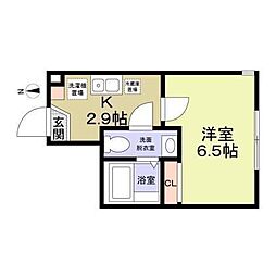 アリエッタ 1Kの間取図画像