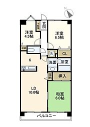 モア・ステージ戸塚 2LDKの間取図画像