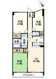 モア・ステージ戸塚 2LDKの間取図画像
