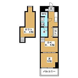 ZAYAMAGUCHI 1DKの間取図画像