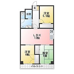 ワイズリーレジデンス11 3LDKの間取図画像