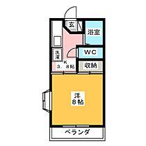 ロイヤルハイツ  ｜ 栃木県宇都宮市上戸祭町407-1（賃貸アパート1K・1階・26.45㎡） その2