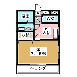 間取図画像 1K