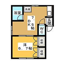 ベルコーポ  ｜ 栃木県宇都宮市簗瀬１丁目（賃貸アパート1DK・1階・27.86㎡） その1