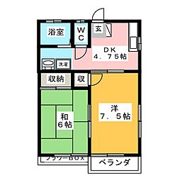 間取図画像 2DK
