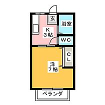 シャンポワールA  ｜ 栃木県宇都宮市東峰町（賃貸アパート1K・1階・23.14㎡） その2