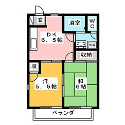間取図画像 2DK