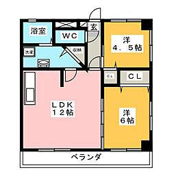 マンションN 2LDKの間取図画像