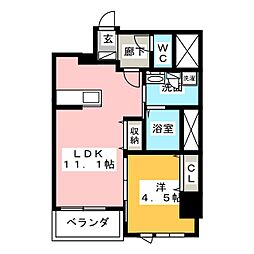 SEA22 1LDKの間取図画像