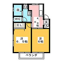 グリーンヒル元総社  ｜ 群馬県前橋市元総社町（賃貸アパート2K・2階・37.00㎡） その2