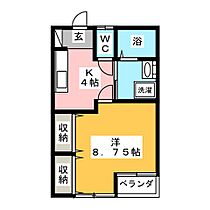 パルスフラット  ｜ 群馬県前橋市端気町（賃貸アパート1K・2階・33.53㎡） その2