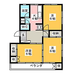 間取図画像 3K