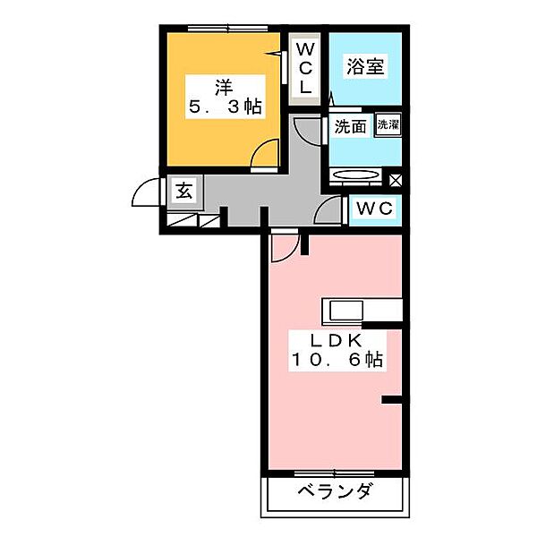 メゾンレジデンス ｜群馬県高崎市飯塚町(賃貸アパート1LDK・3階・42.93㎡)の写真 その2