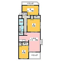 ファランドール井野  ｜ 群馬県高崎市井野町（賃貸マンション3LDK・3階・75.15㎡） その2