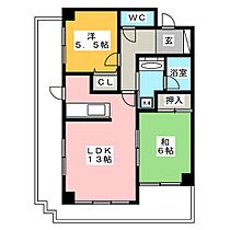 ツインシティヴェール高崎  ｜ 群馬県高崎市東町（賃貸マンション2LDK・6階・57.39㎡） その2