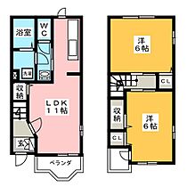 ハーモニーB  ｜ 群馬県高崎市石原町（賃貸アパート2LDK・1階・60.24㎡） その2